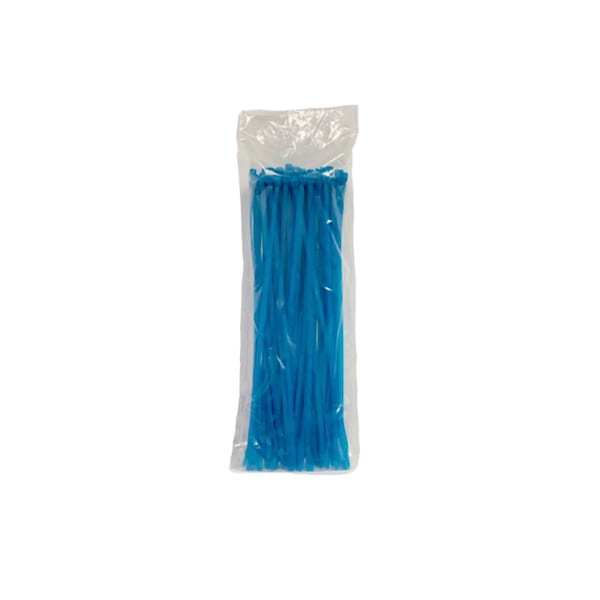 Panduit Cable Tie, 14 in L, 4 in Max Bundle Dia., Blue, ETFE, 50 lb Strength, 100 PK - TF14
