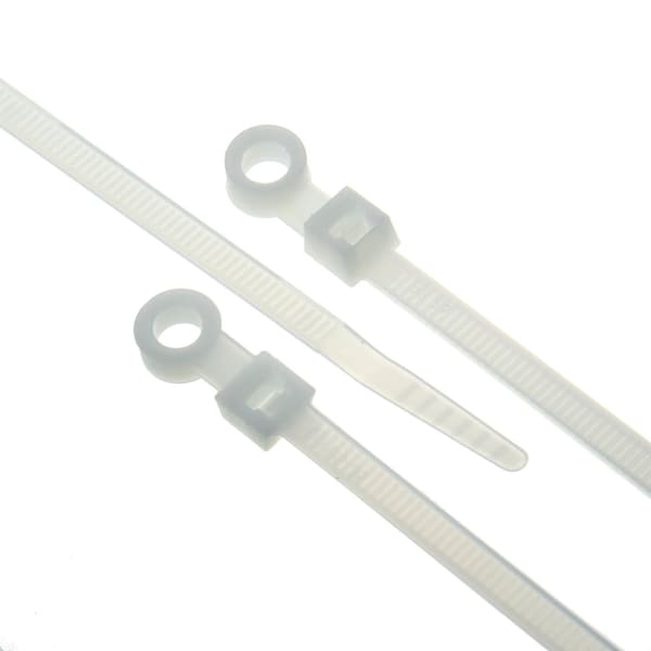 Us Cable Ties Cable Tie, 8 in L, 2 in Max Bundle Dia., Natural, Nylon 6/6, 50 lb Strength, 100 PK - SMH8N100