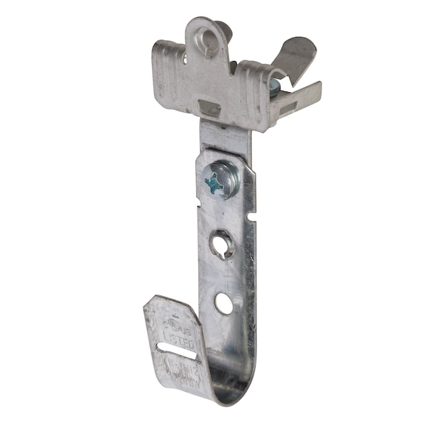Winnie Industries 3/4in. J Hook with Angle Clip & Hammer on Flange 5/16in. to 1/2in., 100PK - WJH12ACM58