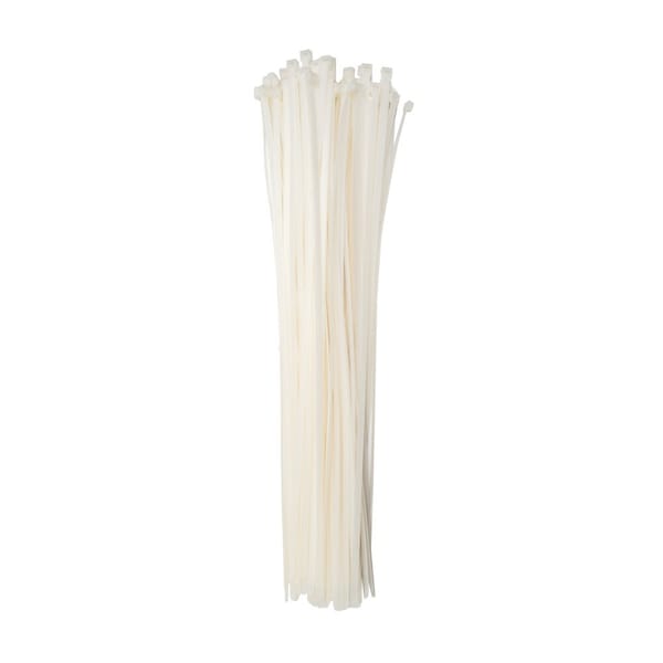 South Main Hardware Cable Tie, 21 in L, Natural, Nylon, 120 lb Strength, 100 PK - 220223