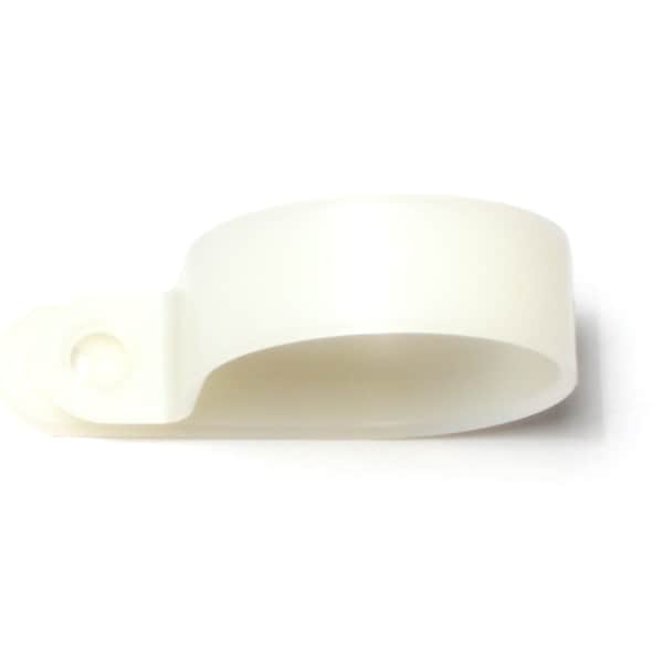 Midwest Fastener Cable Clip, Nylon, Natural, 1/2 in L, 10 PK - 64214