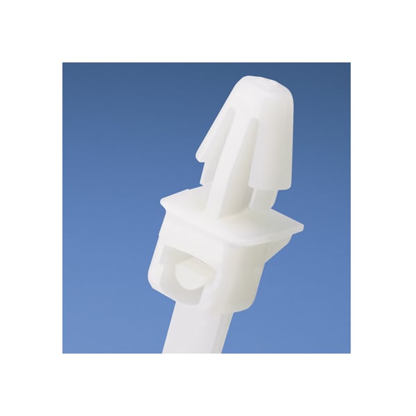 Panduit Cable Tie, 8 in L, 1-3/4 in Max Bundle Dia., Natural, Nylon 6/6, 50 lb Strength, 100 PK - PLP2S-C