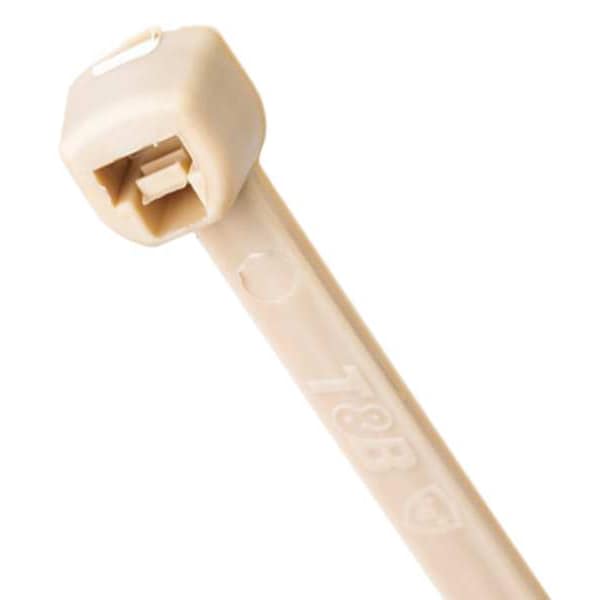 Ty-Fast Cable Tie, 4-1/2 in L, 13/16 in Max Bundle Dia., Natural, Nylon 6/6, 18 lb Strength, 100 PK - TY100-18-ANTI