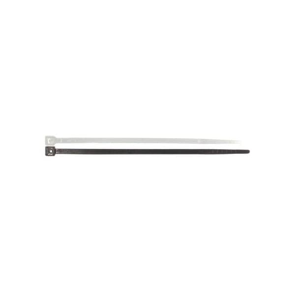 Tectran Cable Tie, 11-1/2 in L, Black, Nylon, 40 lb Strength, 100 PK - 44019