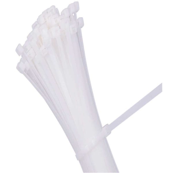 Commercial Electric Cable Tie, 11 in L, Natural, Nylon 6/6, 50 lb Strength - B11S9D