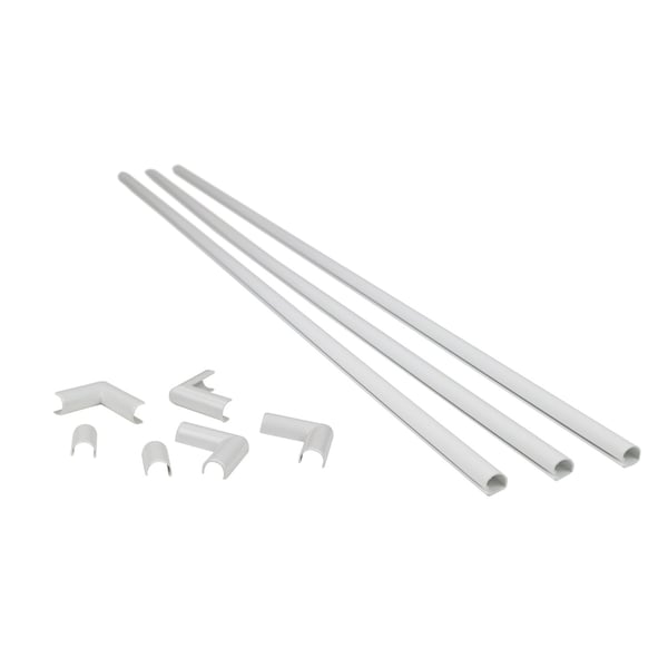 Cordmate Legrand Cordmate White Plastic Cord and Cable Organizer Kit - C110