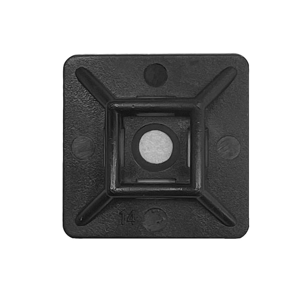 Dottie L.H. Dottie 1'' X 1'' UV Black Cable Tie Mounting Base, 100PK - DT100SB