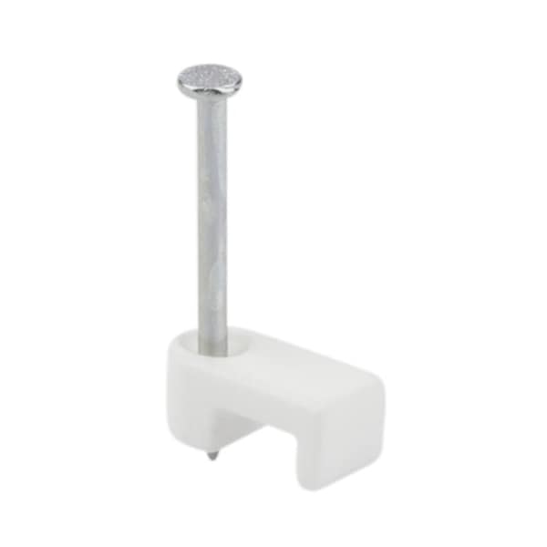 Dottie L.H. Dottie 1/4'' X 1/8'' White Bell Telephone and Thermostat Wire Strap, 400PK - PLX18W