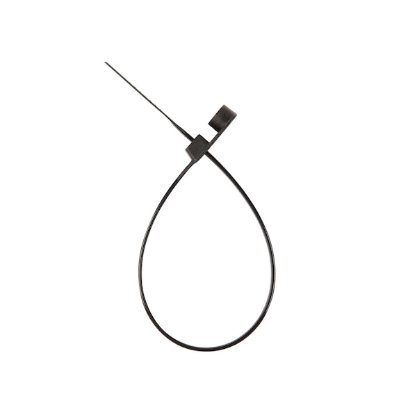 South Main Hardware Cable Tie, 8 in L, Black, 50 lb Strength, 100 PK - 222011