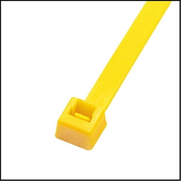 Fast Fans Cable Tie, 11 in L, Yellow, 50 lb Strength, 100 PK - FA2963411