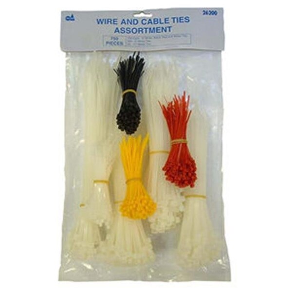 S&G Tool Aid Tool Aid TA 26200 Wire and Cable Tie Assortment- 750 Pc - TA26200