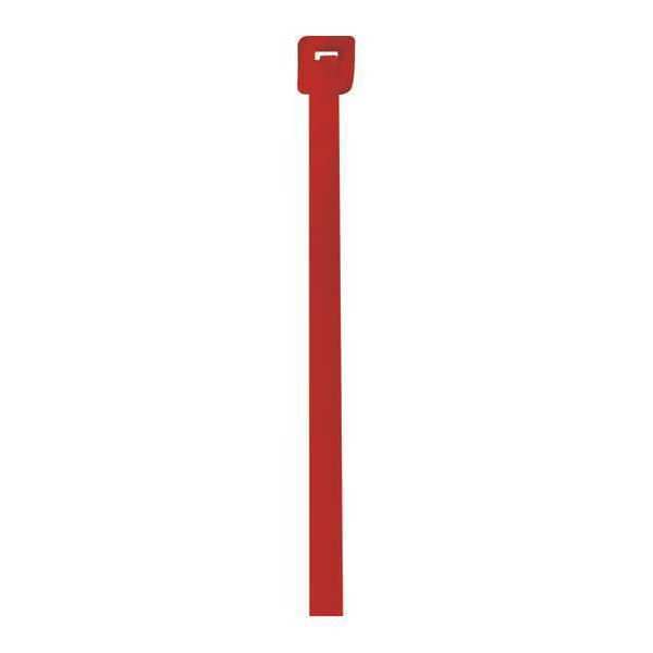 Partners Brand Cable Tie, 4 in L, Red, Nylon, 18 lb Strength, 1000 PK - CT422B