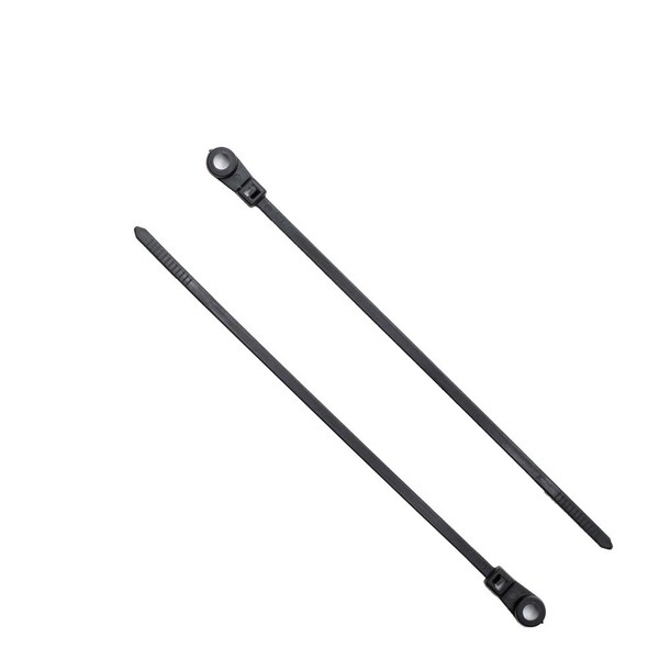 South Main Hardware Cable Tie, 4-1/2 in L, Black, 18 lb Strength, 100 PK - 222001