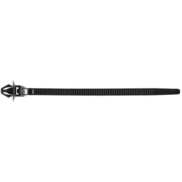 Auveco Cable Tie Strap, 6-3/8 in L, 1-3/32 in Max Bundle Dia., Black, Nylon, 25 PK - 21355