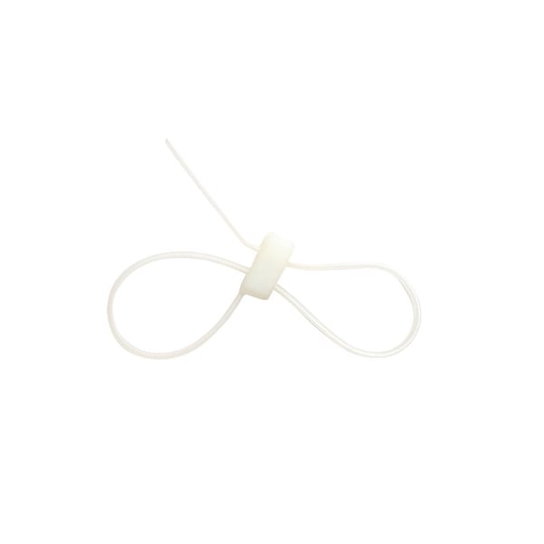 South Main Hardware Cable Tie, 8 in L, Natural, 50 lb Strength, 100 PK - 222062