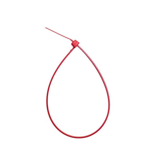 South Main Hardware Cable Tie, 11 in L, Red, Nylon, 75 lb Strength, 100 PK - 220170