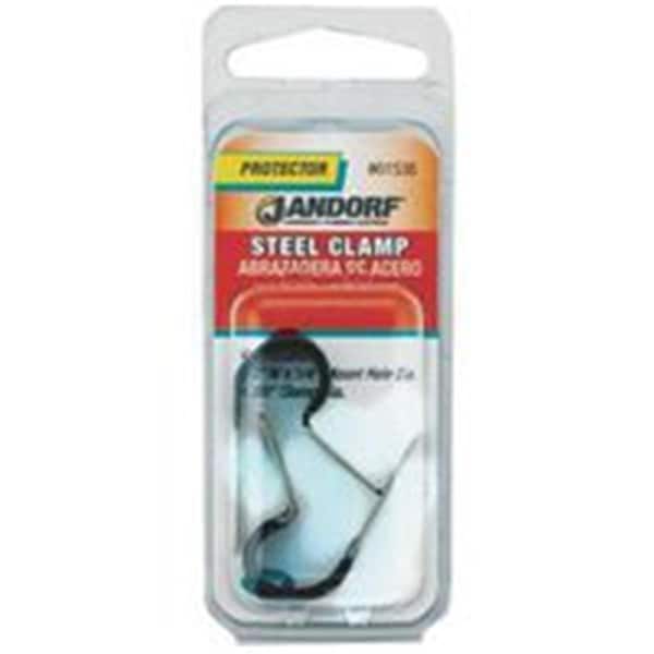 Jandorf Cable Clamp, Steel, 3/8 in Bundle Dia., Black - 3396009