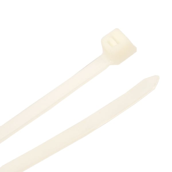 Forney Cable Tie, 14-1/2 in L, 3.80 in Max Bundle Dia., Natural, Nylon 6/6, 120 lb Strength, 100 PK - 62070