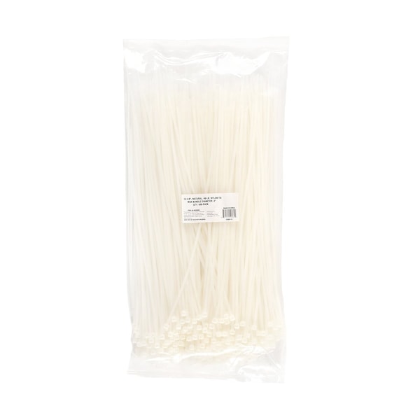 South Main Hardware Cable Tie, 14 in L, Natural, Nylon, 40 lb Strength, 500 PK - 200110