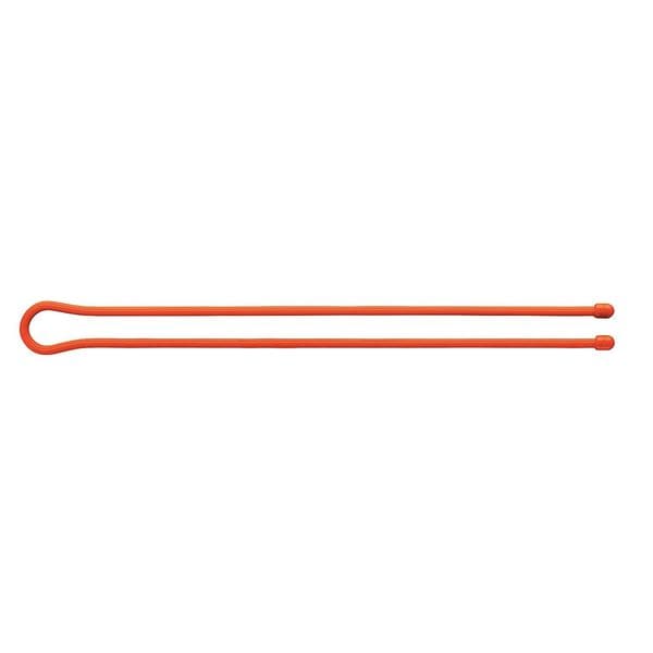 Nite Ize Gear Tie, 32 in L, Variable Max Bundle Dia., Orange, Rubber, Wire, 2 PK - GT32-31-2R3