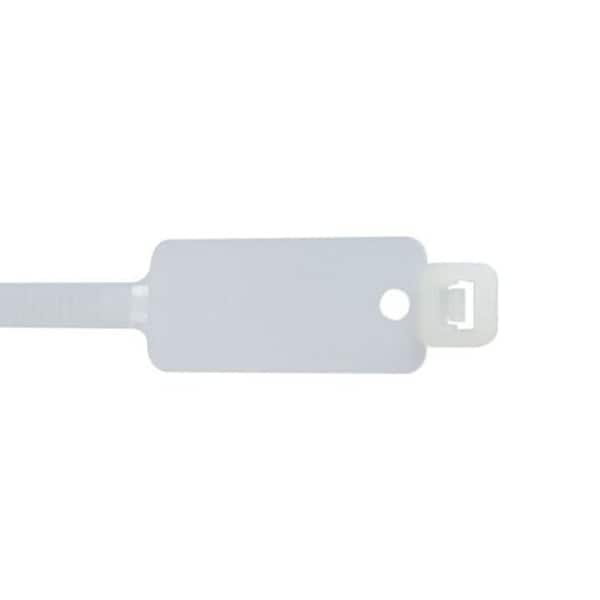 Ty-Rap Cable Tie, 7-1/2 in L, 1-3/4 in Max Bundle Dia., Natural, Nylon 6/6, 50 lb Strength, 100 PK - L-7-50ID-9-C