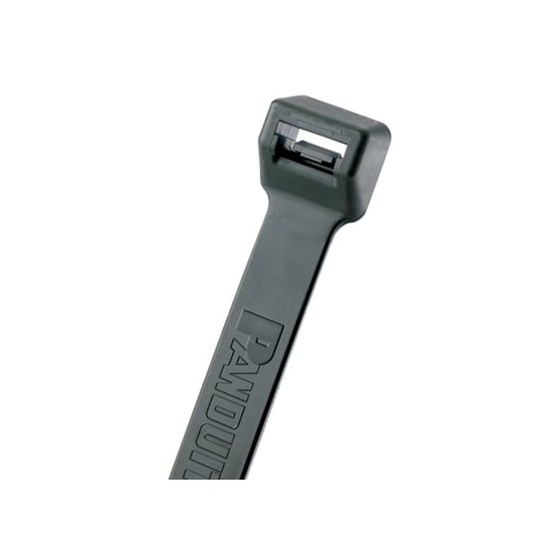 Panduit Cable Tie, 20 in L, 5 in Max Bundle Dia., Black, Nylon 6/6, 250 lb Strength, 100 PK - PLT5EH-NB-C0