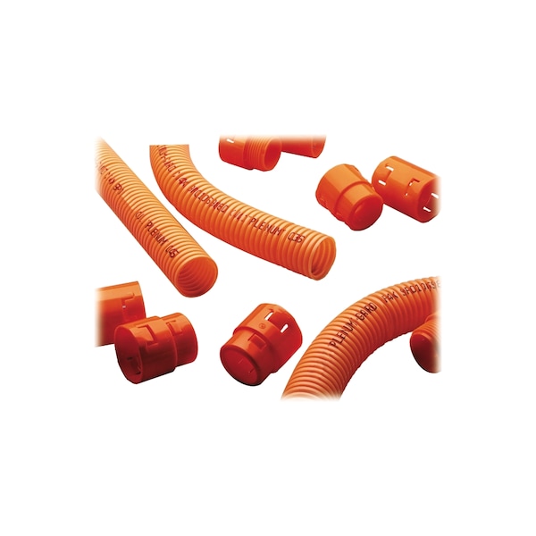 Premier Systems Pvt Limited HDPE, SINGLE WALL, 1", ORANGE, CORRUGATED, WITH PULL TAPE - 224514