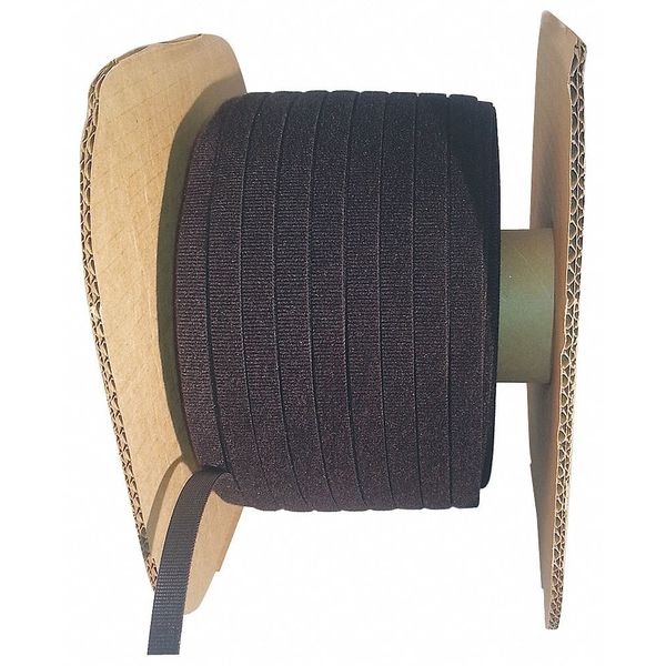 Rip-Tie Cable Tie Roll, 450 ft L, Black, Nylon, Polyethylene, 50 lb Strength - W-45-HSP-BK