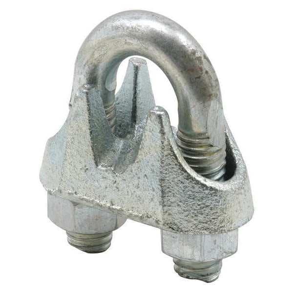 Primeline Tools Cable Clamp, Steel, 5/16 in Bundle Dia., Gray, 5/16 in L, 1 PR - GD 12252