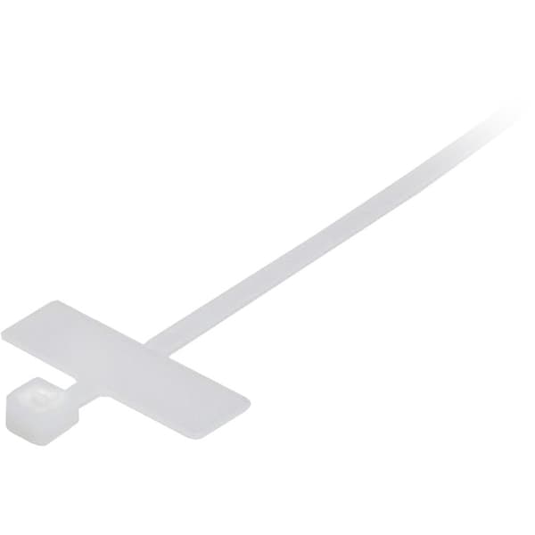 Quest Technology International Cable Tie, 4 in L, Natural, Nylon, 50 lb Strength - NWT-4210
