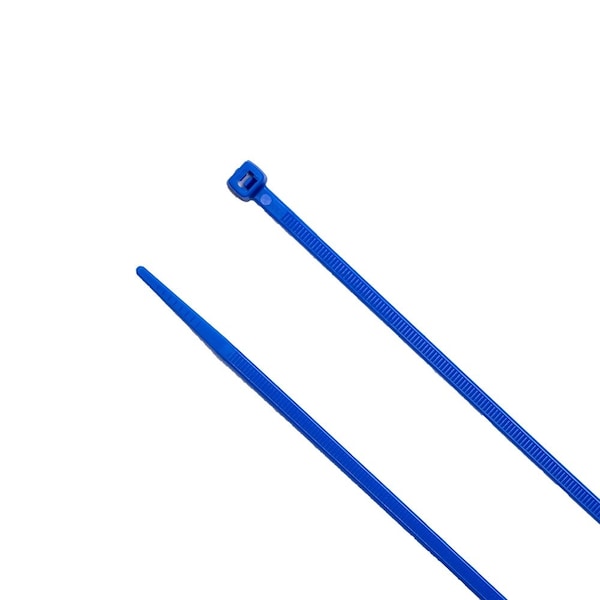 South Main Hardware Cable Tie, 11 in L, Blue, Nylon, 75 lb Strength, 100 PK - 220167
