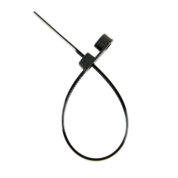 South Main Hardware Cable Tie, 6-1/2 in L, Black, 50 lb Strength, 100 PK - 222005