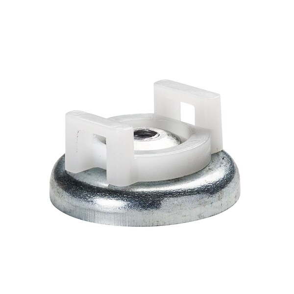 Winnie Industries 26 lb Magnetic Cable Tie Mount, White/Natural, 100PK - WMAG26CTWH