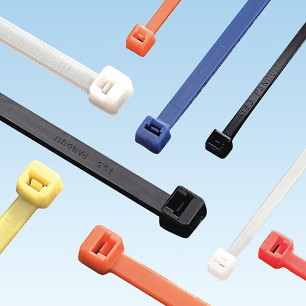 Panduit Cable Tie, 7-1/2 in L, 1.88 in Max Bundle Dia., Green, Nylon 6/6, 50 lb Strength, 100 PK - PLT2S-C5