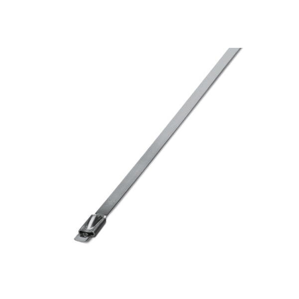 Phoenix Contact Cable Tie, 201 mm L, Silver, 304 Stainless Steel, 890 N Strength - 3240808