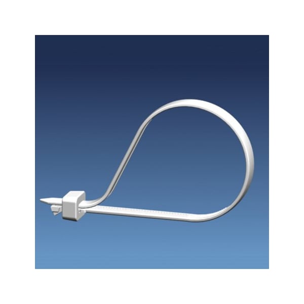 Panduit Cable Tie, 15 in L, 4 in Max Bundle Dia., Natural, Nylon 6/6, 50 lb Strength, 1000 PK - SST4S-M