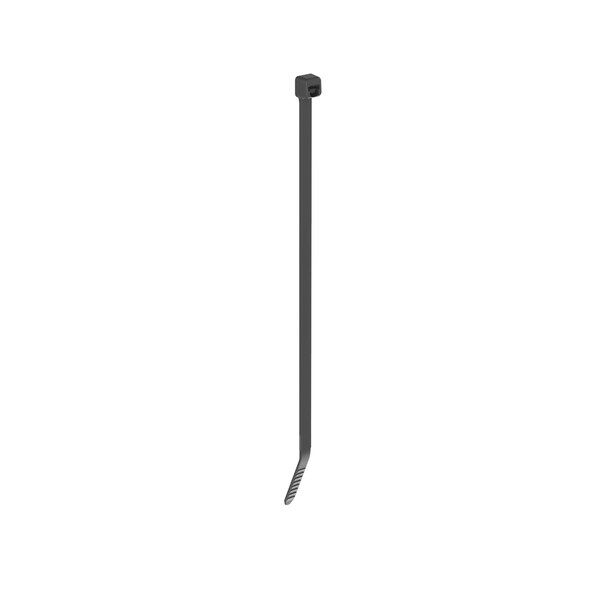 Panduit Cable Tie, 5 in L, 1 in Max Bundle Dia., Black, Nylon 6/6, 50 lb Strength, 1000 PK - PLT1S-M30