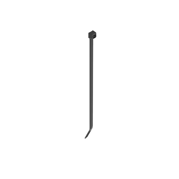 Panduit Cable Tie, 5 in L, 1 in Max Bundle Dia., Black, Nylon 6/6, 50 lb Strength, 1000 PK - PLT1S-M30
