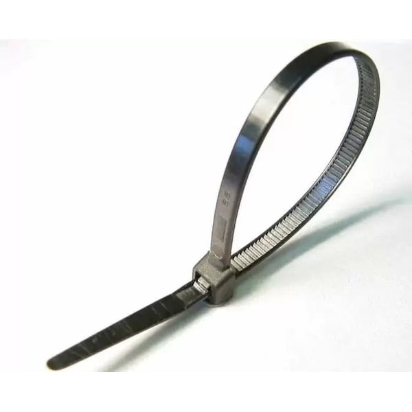 Tarps Now Cable Tie, 14 in L, Black, Nylon, 120 lb Strength, 100 PK - TACT14BK-100
