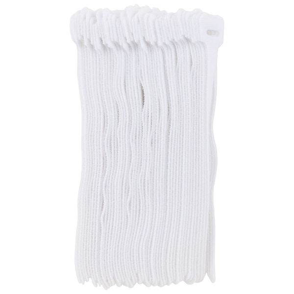 South Main Hardware Cable Tie, 8 in L, White, 100 PK - 222177