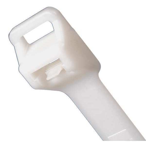 Panduit Cable Tie, 22-1/2 in L, 6 in Max Bundle Dia., Natural, Nylon 6/6, 250 lb Strength, 100 PK - PRT6EH-C