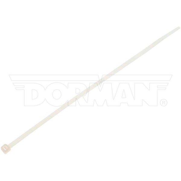 Motormite Cable Tie, 8 in L, Clear, Nylon, 40 lb Strength - 83742
