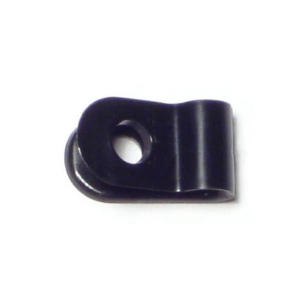 Midwest Fastener Cable Clip, Nylon, Black, 3/8 in L, 30 PK - 64221