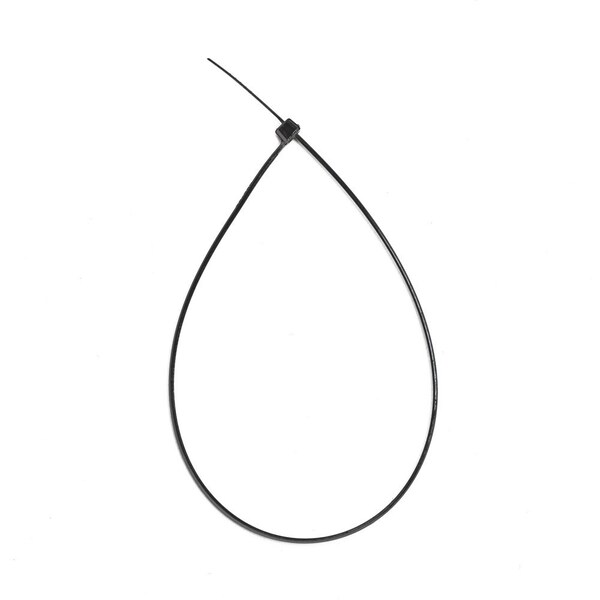 South Main Hardware Cable Tie, 11 in L, Black, Nylon, 18 lb Strength, 500 PK - 200104