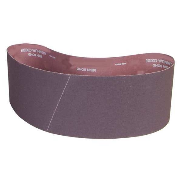 Banda de lijado Norton Abrasives, recubierta, 6 pulgadas de ancho, 60 pulgadas de largo, 120 granos, medio, óxido de aluminio, R228 Metalite, color café - 78072763882