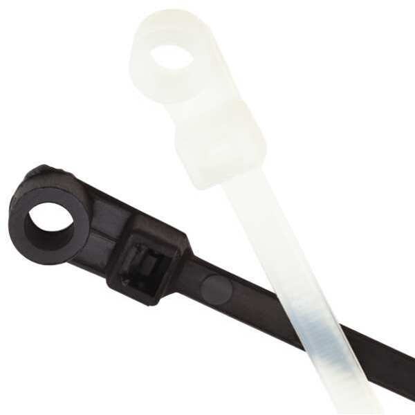 3M Cable Tie, 15 in L, 4 in Max Bundle Dia., Black, Nylon 6/6, 50 lb Strength, 500 PK - CT15BK50S-L