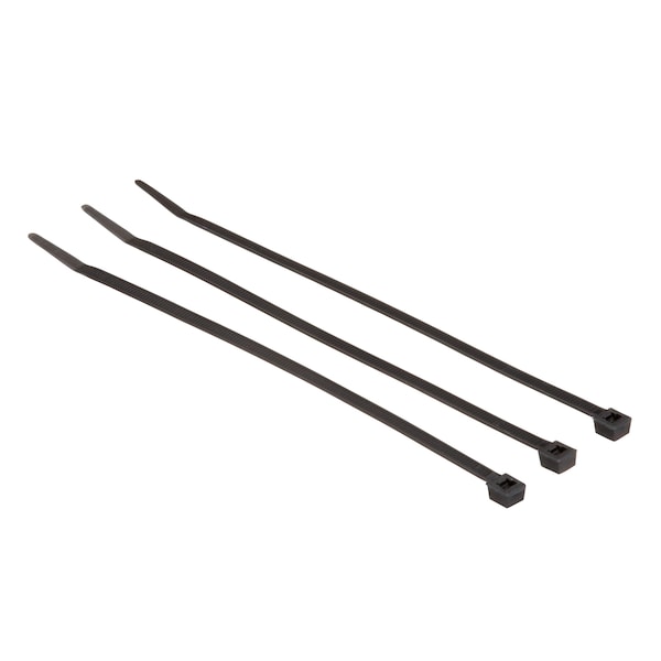 3M Cable Tie, 8 in L, 1-7/8 in Max Bundle Dia., Black, Nylon 6/6, 50 lb Strength, 1000 PK - CT8BK50-C