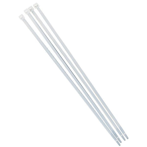 Brady Cable Tie, 7 in L, White, Nylon, 50 lb Strength, 100 PK - 81762