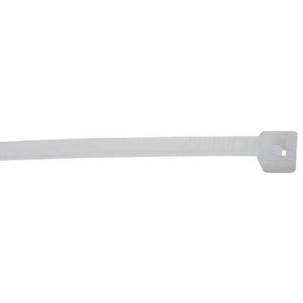 Power First Cable Tie, 15 in L, 4 in Max Bundle Dia., Natural, Nylon 6/6, 50 lb Strength, 500 PK - 36J159