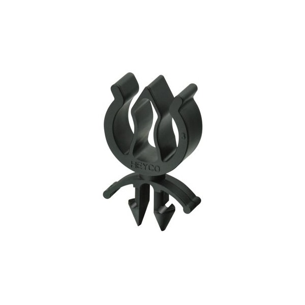 Heyco Cable Clip, Nylon 6/6, 0.315 in Bundle Dia., Black, 0.92 in L, 100 PK - S6627